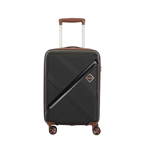 Image of Kamiliant Polypropylene KAM Double 8 Spinner Wheels Hard Shell Suitcase Falcon DLX SP55TSA Black,Small, 55 Cm