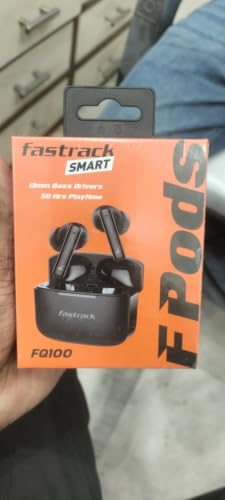 Image of Fast-track Fpods FQ100|BT5.4 TWS Earbuds, 50Hrs Playtime, Quad mic ENC for Crystal Clear Calls, Low Latency Gaming Mode Upto 40ms,NitroFast Charge - 200 Min in 10 Min,13mm Extra Deep Bass Drivers,IPX4