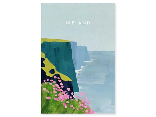 Hexoa Tableau Paysage irelande - Made in France - Toile imprimée 80x120