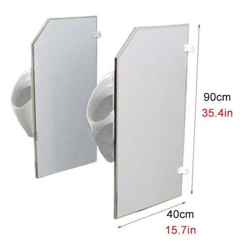 Separador de orinal montado en la pared para baños públicos de hombres, 5 piezas, protector de inodoro de orinal gris, divisor de privacidad para mejorar el saneamiento y la comodidad
