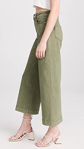 PAIGE Women\'s Anessa Jeans, Vintage Mossy Green, 30