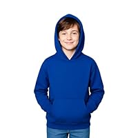 Gift Hub Kids Hoodie Plain Royal Blue, Youth X Large (Ages 12-13 Yrs)