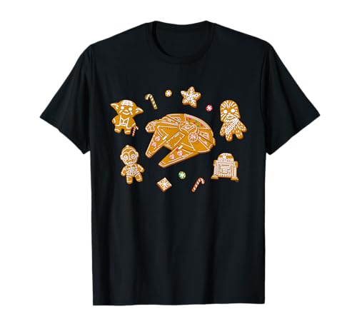 Star Wars Holiday Christmas Gingerbread Cookie Heroes T-Shirt