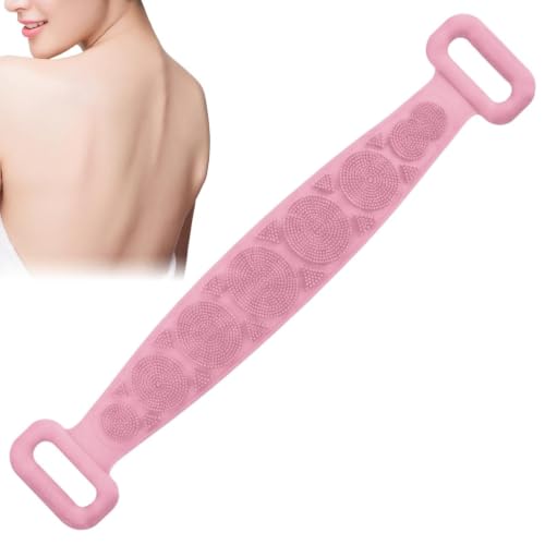 Silikonowa szczotka do pleców, 70 cm, dwustronna, miękka taśma do masażu