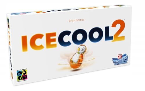 Brain Games ICECOOL 2 - A Fast & Fun Penguin Flicking Board Game, New Layouts & More Players, Age 6 and up, 2-8 Players, 30 Min Play Time, Award Winning Family Game by Brain Games,Multicolor