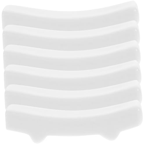 CONGARTENO 6pcs Ceramic Chopstick Rest Cutlery Rest Cutlery Holder for Reataurant Chopsticks Rest Spoon Fork Rest Kitchen Desktop Fork Rest Chopstick Rest Stand Spoon Rest Ceramics White