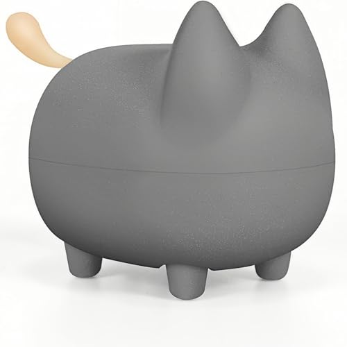 Svemei Portable Bluetooth Speaker, Cute Cat Mini Wireless Speakers with Loud Stereo Sound, Built-in Mic, Dual Pairing,40H Playtime for Desk,Room Decor,for Men, Women,Kids (Grey)
