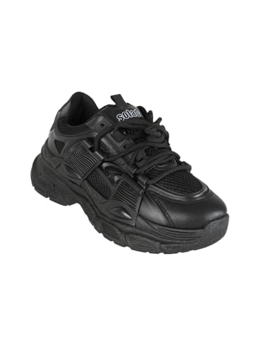 Colore: Nero Sneakers Donna Sportive con Suola Alta - Taglia 37