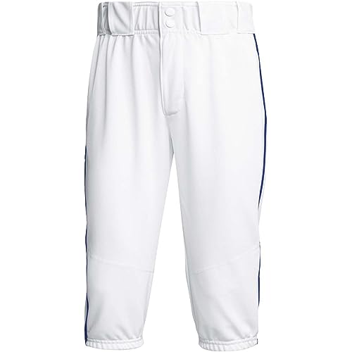 adidas Youth Icon Pro Piped Knicker Baseball Pants LG White | Royal
