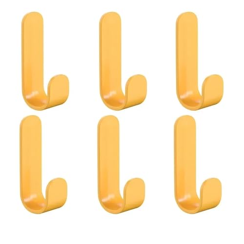 Lkq-�V�����[�t�b�N Multi-purpose Wall Organizer Hook Behind-door Key Cloth Hanger Hook Bathroom Robe Towel Holder Rack Kitchen, 6pcs, ��