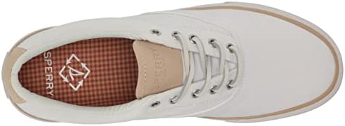 Sperry Men's Striper II Seacycled Sneaker, White Twill, 12 | Image 4