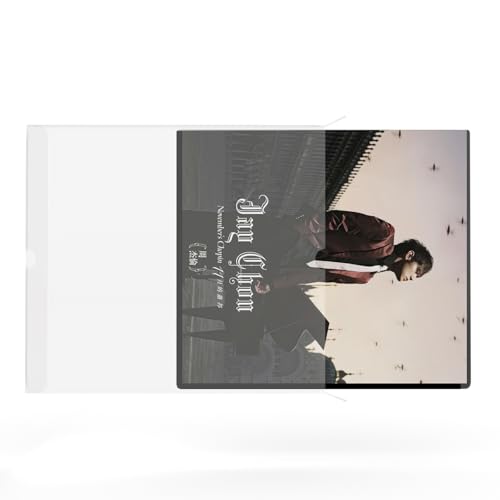 MayRecords CD Outer Sleeves Clear Plastic CD Sleeves Plastic Hard Case Protective Sleeves for CD Storage