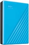 WD 4TB My Passport Portable Hard Drive, External HDD with backup software and password protection, Blue - WDBPKJ0040BBL-WESN
