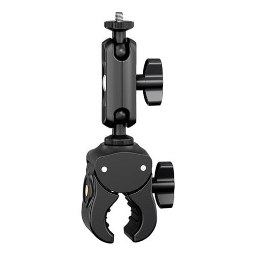 Universally Mounting Ball Head Clamp for 360Degree Rotation Installation on Motorcycles Bicycles and Desk Applications Bike Hold