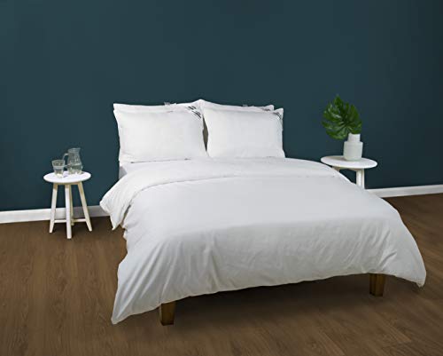 Adam Home Super Microfibre Bounce Back Pillows 2X PAIR Standard UK Size - Bright White - 50x75cm