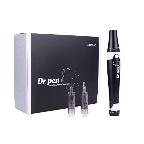 Electric Auto Dr.Pen Ultima A7 Microneedling Pen Skin Care Tool with 2pcs 12Pins Cartridges