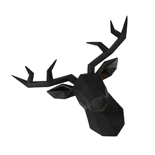 Décoration murale tête de cerf en résine FUNOMOCYA ornement suspendu