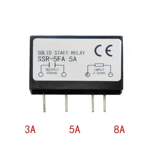 Relais statique SSR-5FA PCB sans bruit mécanique DC-AC 5A avec broches