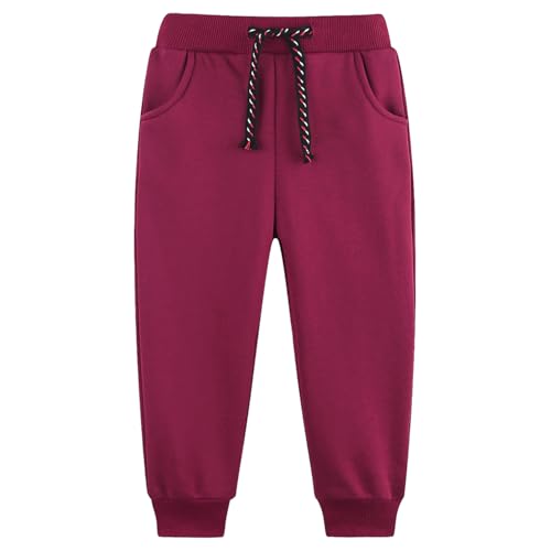 3 Pack Boy's and Girl's Fleece Pull on Jogger Sweatpant with Pockets and Drawstring 2-13 Years - Image 5