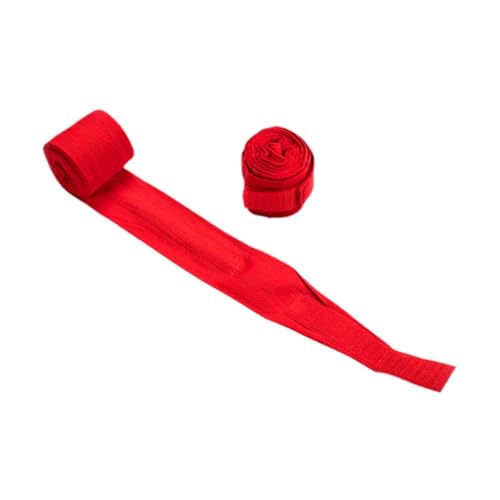 kowaku 2Pcs Boxing Hand Wraps Boxing Wraps Cotton for Men Women Wrist Protection Inner Gloves for Taekwondo Sports Muay Thai Fitness, 3m Red