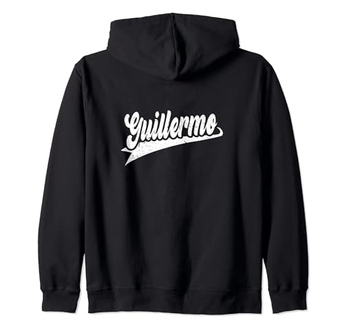 70s Retro Nombre Guillermo Sudadera con Capucha