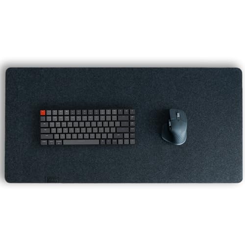 Schreibtischunterlage Filz Hellgrau - 80x40cm Rutschfeste Desk Matte