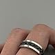Vroxdrez Fidget Ring 8mm – Anti-Stress & Angstabbau Zappelring, Polierter Dreh-Ring, Hochwertiges Modeaccessoire, Geschenk für Männer & Frauen, 59,5mm (Schwarz)