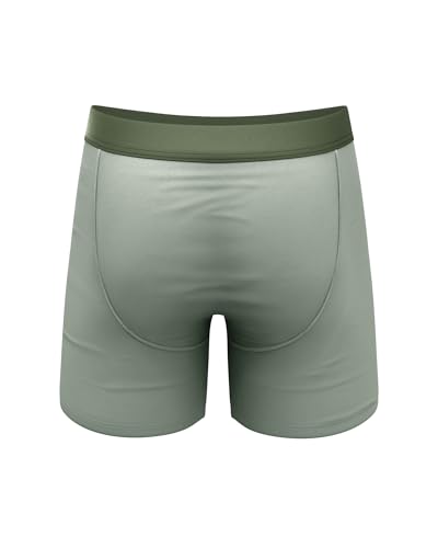 Shinesty Boxer Briefs for Men Pack of 3 - Hammock Support Pouch Underwear for Men with Fly