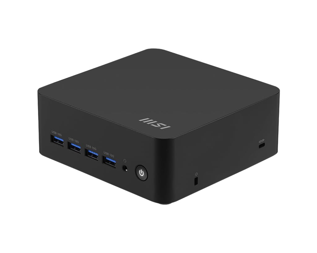 MSI Cubi AI 8M-008BEU Cubo Nero 8645HS AMD SoC 4,3 GHz Altoparlanti incorporati (MSI Cubi Z AI 8M AMD Ryzen 5 8645HS Barebone)