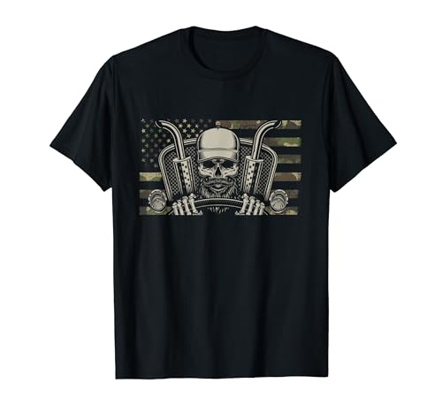 Drapeau américain chauffeur de camion T-Shirt