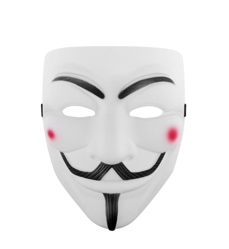Udekit Hacker Anonymous Mask V For Vendetta Mask For Kids Women Men Halloween Party Costume Cosplay