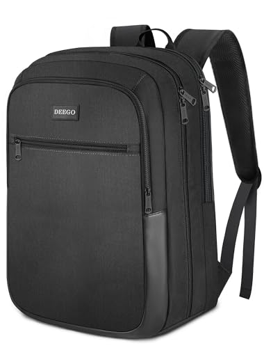 DEEGO Smell Proof Bag Backpack Water Resistant Smell Proof Stash Bags Travel Odorless Business Laptop Backpack with Combination Lock, Large Capacity Enduring Odor-free Container with Lock for Men