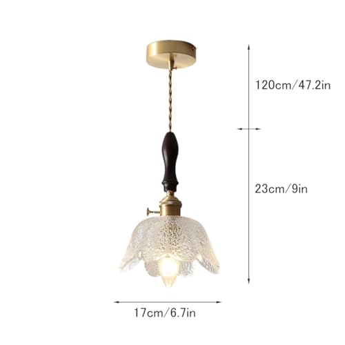 Suspension laiton vintage avec douille E27 pour eclairage chic - 8