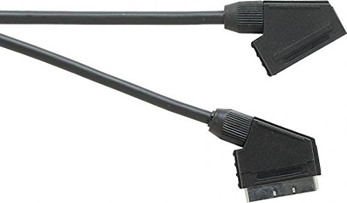 Electrovision - Cordon Péritel Mâle/Péritel Femelle Multi Conducteur Blindé Noir 5m