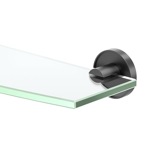 Gatco 5556MX Sky Glass Shelf, Matte Black