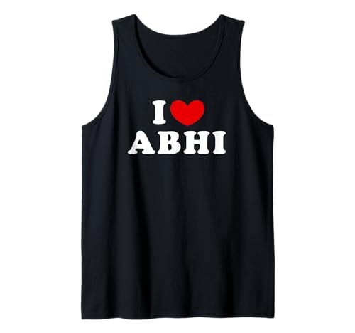 I Love Abhi, Amo Abhi Camiseta sin Mangas