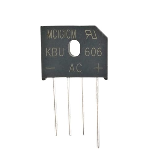 Pont redresseur à diodes KBU606 6A 600V contre les surtensions de circuit - 10 pièces