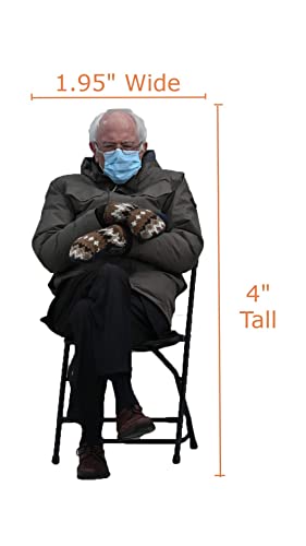 Imán Decorativo Bernie Sanders Mittens 4 x 1.95 pulgadas miniatura 7