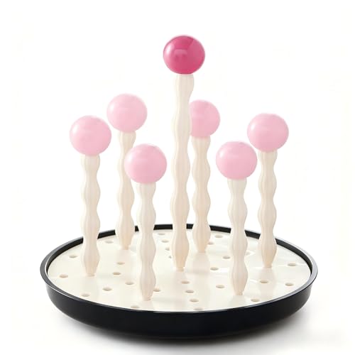 Moxiewell Bottiglia Stendino, Rotabile a 360 gradi Rastrelliere Asciuga Biberon, Scola Biberon, Senza BPA, Bottiglia Stendino con Puntoni Rimovibili, Scolabiberon, Porta Biberon per Biberons, Tazze