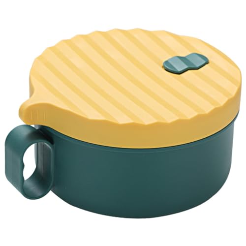 NAMOARLY 1Set Ramen Bowl with Lid Microwave Noodle Bowl for Instant Noodles Salads Soups Lightweight Easy to Clean for Students Office Workers