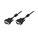 Logilink CV0002 Double Shielded 15-Pin Male to Male VGA Monitor Cable, 3 Meter Length, Black, 3 Meter Length
