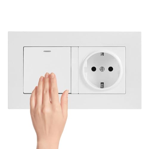 Interruptores con clavija empotrados para enchufe de pared de hogar