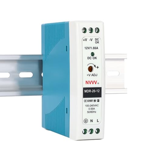 MDR-20-12 AC to DC DIN-Rail Power Supply 12V 1.67 Amp 20W