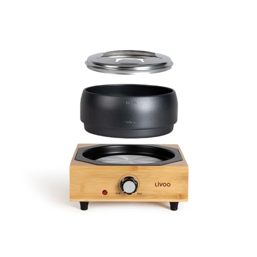 Set Per Fonduta Elettrico - Livoo - Doc287 - 800w - 2l - 8 Persone - Termostato Regolabile - Pentola Antiaderente Senza Pfas – Bild 2