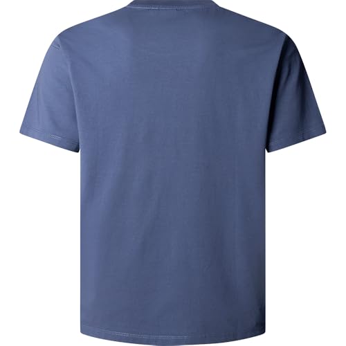 Pepe Jeans Herren Jacko T-Shirt, Blau (Washed Navy Blue), L – Ansicht 2