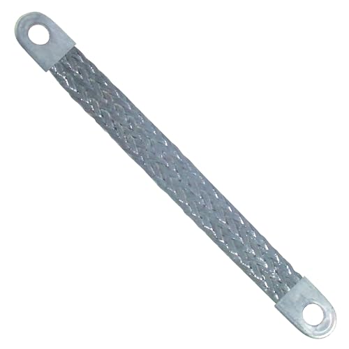 No Restart after an Auto Stop Event / No Crank / Dead Battery - 2019-2021 Chevrolet Silverado & GMC Sierra 4 Sherco-Auto 12' Inch 4 Gauge Braided Bonding Strap Fits 3/8' Stud - Made in USA
