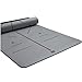 DTLBHC 80cm Yoga Widen Naturgummimatte Female Eindickung Männer Fitness Mat Professionelle Anti-Rutsch-Anfänger rutschfest (Color : Gray)