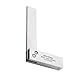 Treki Klein Anschlagwinkel Lineal 90 Grad Schlosserwinkel 80 x 50mm Zimmermannswinkel, L Winkel Lineal Präzisions Winkelmesser Mini Haarwinkel Maurerwinkel Anschlaglineal Schreinerwinkel