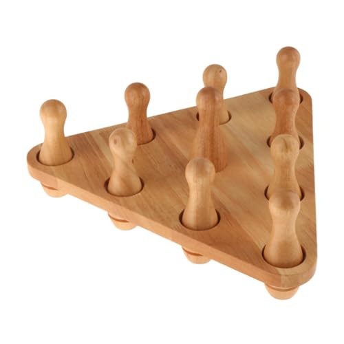 Vaveren 10x Shuffleboard Bowling Pins Set for Shuffleboard Table Shuffleboard Game Bowling Game for Party Family Men Women Boys Girls