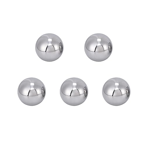 Five 1" Inch Diameter Hardened Chrome Solid Steel Bearing Balls, Vigorous Precision Balls (5 Pieces)